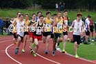 Mens 3000 metres at the Northern Inter-Counties under-17s and 15s at Witton Park, Blackburn. Photo: David T. Hewitson/Sports for All Pics